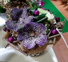 Composition avec orchidée vanda - Vergez Tarnos